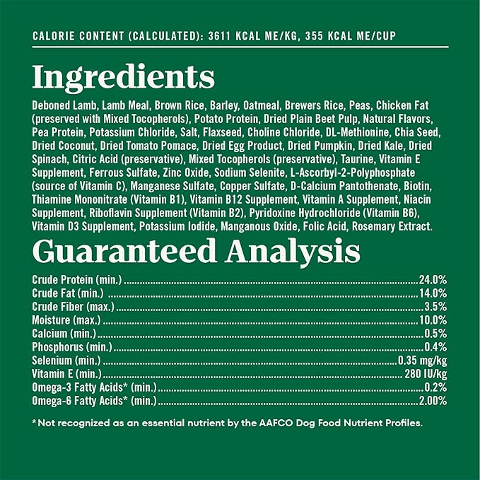 Nutro Natural Choice Adult Dry Dog Food, Lamb & Brown Rice Recipe, 5 lb. Bag