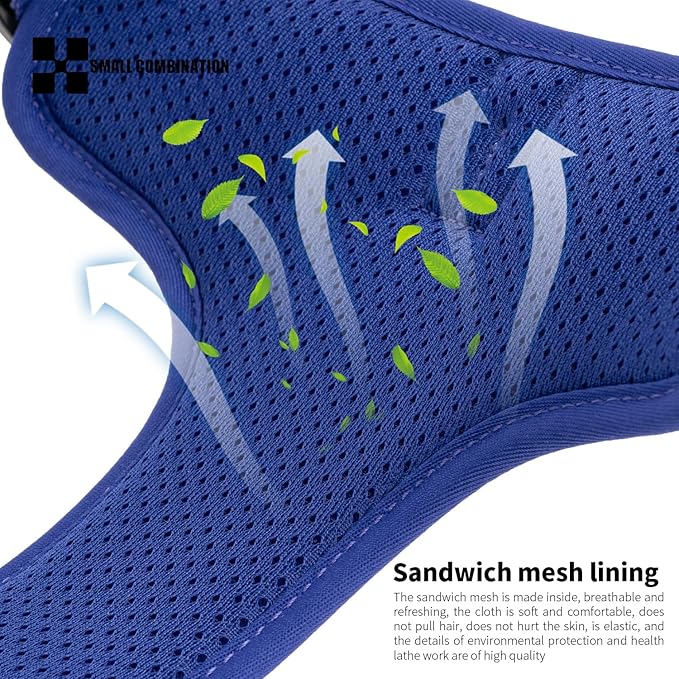 Lavender Purple Dog Harness | Heavy-Duty Reflective & Breathable Mesh | Adjustable 4-Point Control for XS-XL Dogs | No-Pull Step-in Design (XS)