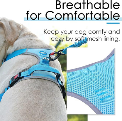 ThinkPet No Pull Harness Breathable Sport Vest with Handle-Dog Harnesses Reflective Adjustable for Medium Large Dogs