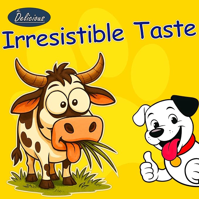 Mr. Delicious Bully Sticks for Dogs (10 Count, 6 Inch Extra Thin), Consistent Thickness, All Natural, Grass Fed, Rawhide-Free, Single Ingredient, Long Lasting Dog Chews