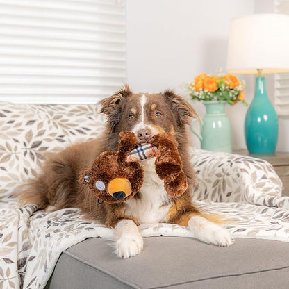 Huxley & Kent Slappies for Dogs | Beary Styles (Small) | Squeak & Shake Dog Toy | No Stuff Squeaky Toy, TPR Ball in Head | Simulates Hunting Nature for Dogs