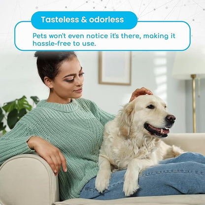Infinite Health Labs Oxydent Premium Pet Dental Care Solution - Pet Water Additive & Mouthwash for Teeth Cleaning - Eliminate Bad Dog & Cat Bad Breath - Dog Dental Rinse - Fights Tartar & Plaque