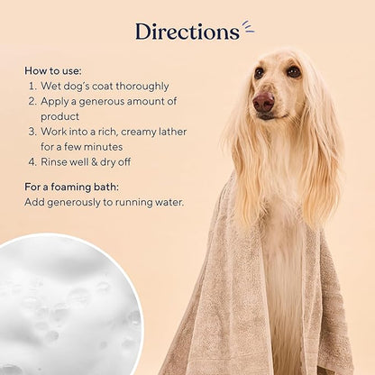 Pawfy Dog Shampoo and Conditioner for Itchy Skin Relief | Puppy Shampoo for Sensitive Skin | Natural 5 in 1 Pet Shampoo with Coconut, Oatmeal & Aloe Vera| Ideal Dog Wash for Smelly Dogs