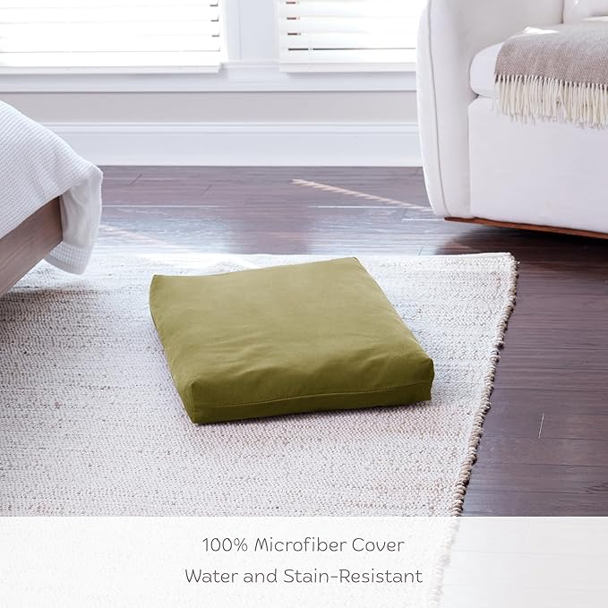 Happy Hounds Cooper Deluxe Reversible Crate Pad - Small - Moss