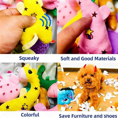 30 Pcs Dog Squeaky Toys, Cute Plush Small Dog Toys with Squeakers,Interactive Puppy Chew Toys for Small Medium Dogs Teething