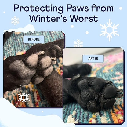 Finn Paw Hero Natural Dog Paw Balm | Winter Paw Protection from Snow, Salt & Ice | Moisturizing & Lick-Safe - 1.75 oz