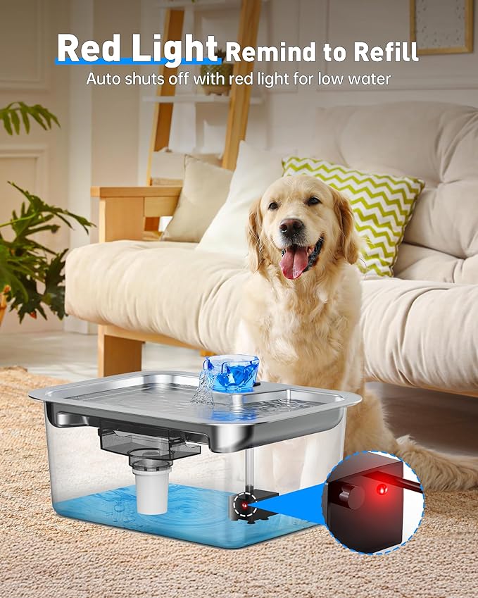 Dog Water Fountain Pump Replacement, Water Pump for lesotc Dog Cat Water Fountain/Dog Water Bowl Dispenser Replacement Pump for D2223, D2341, D2322, D2419 Models