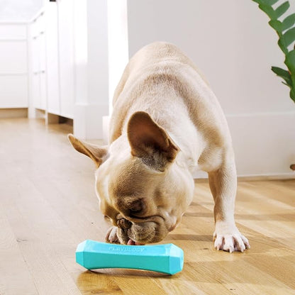 Playology Dog Toys | Durable Squeaky Chew Stick for Dogs | Medium Peanut Butter Scented Toy - Easy to Clean and Made from Non Toxic Materials