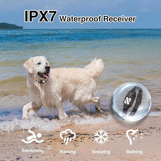 PATPET Dog Training Collar with Night Lights - 4200FT Waterproof E Collar for Dogs Training for Large Medium Dogs, Rechargeable Dog Electric Training Collar 119 Levels with 4 Training Modes