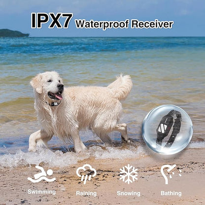 PATPET Dog Training Collar with Night Lights - 4200FT Waterproof E Collar for Dogs Training for Large Medium Dogs, Rechargeable Dog Electric Training Collar 119 Levels with 4 Training Modes