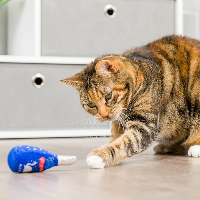 Huxley & Kent Plush Cat Toy - Hanukkah Interactive Catnip Toy for Cats & Kittens - Soft with Crinkle & Catnip - Fun Indoor Play - Jelly Roll & Meowchewitz 2pk