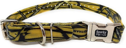 Sparky Pet Co - Apollo ECollar Replacement Strap - Dog Collar - Waterproof Biothane - Adjustable - Double Buckle - Quick Snap Metal Clasp - for Invisible Fence Systems - 1" x 30" (Yellow Camo)