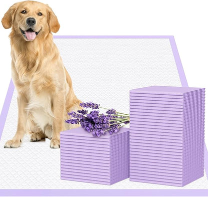 JollyMate 28"x34" Extra Large Dog Pee Pads 50 Counts, Leak-Proof Heavy Absorbent Pee Pads for Dogs, Quick Dry Disposable Puppy Pee Pads Slight Fresh Scented
