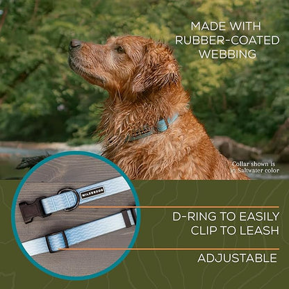 Wilderdog Waterproof Dog Collar - Repels Water & Dirt - Large 17"-24" - Saltwater
