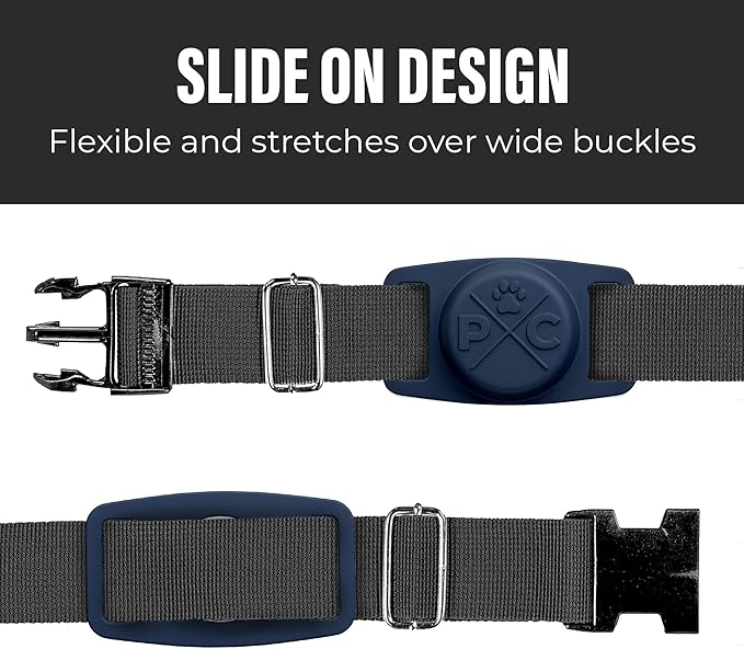 Pup Culture AirTag Dog Collar | Durable & Protective Dog AirTag Holder - Track Your Pet Using Apple AirTag Technology - Dog Collar AirTag Holder -for Dogs and Cats