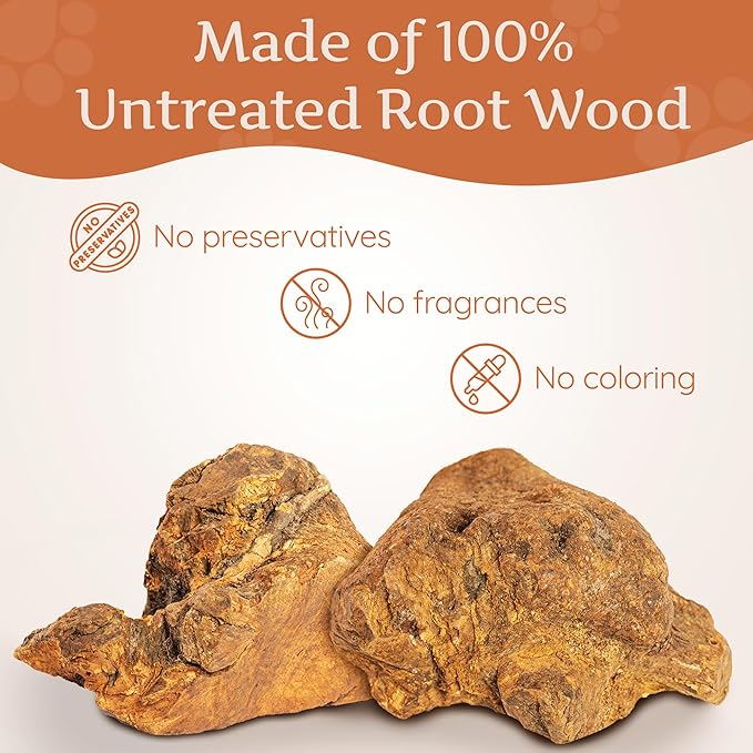 Wildfang® Briar Wood Chewing Root, XXL - Splinter Free Wood Dog Chew Toys for Aggressive Chewer, Odorless Natural Teething Toys Dogs Dental Health, Healthy Gums (for Dogs Over 132 lbs), Pack of 1
