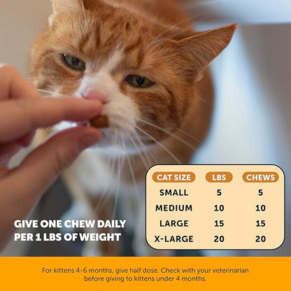 Cat Immune Support Lysine – Allergy Relief & Immune Health Supplement for Cats with L-Lysine, Colostrum, Quercetin & Omega-3 – Soothes Sneezing, Runny Nose & Itchy Skin Chicken, (30-Day Supply)