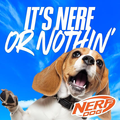 Nerf Dog 11.5in 3-Ring TPR Tug - Blue, Green & Orange