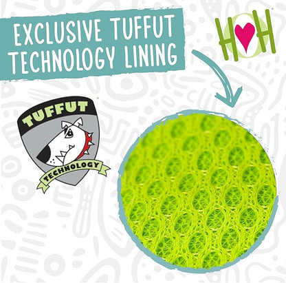 HuggleHounds X-Brace Squeaky Dog Toy - Interactive Dog Toys for Large Pets to Keep Them Busy, Pet Supplies, Soft & Cute Puppy Plush with Squeak, Tough Plushy - Gillie Axolotl, Large
