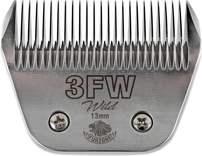FURZONE Detachable Blade - Size 3FW Wide Blade 33/64", Made of Extra Durable Japanese Steel, Compatible with Most Andis, Oster, Wahl A5 Clippers