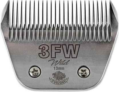 FURZONE Detachable Blade - Size 3FW Wide Blade 33/64", Made of Extra Durable Japanese Steel, Compatible with Most Andis, Oster, Wahl A5 Clippers