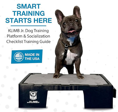 Blue-9 KLIMB Jr. Professionally Designed Dog Training Platform and DIY Guide for Behavior Basics, Made in The USA, Black