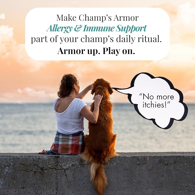Allergy Relief for Dogs - Dog Itchy Skin & Dog Skin Allergies Treatment Chews with Natural Antihistamine, Colostrum, Salmon Oil, Probiotics for Seasonal Allergies Dogs - 120 Beef Flavor Soft Chews