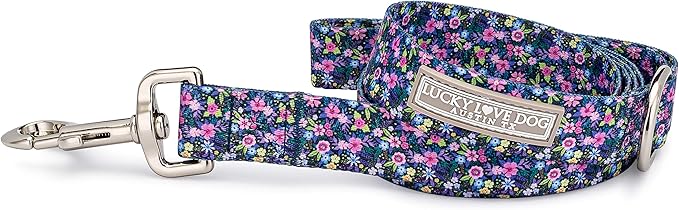 Lucky Love Dog Leash, Beautiful Vivid Patterns, Durable & Long Lasting (Primrose, Small)