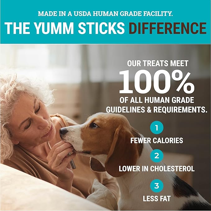 etta says! Yumm Sticks - Real Meat Turkey Dog Jerky Treats - Human Grade - Made in The USA (12 Count Pack of 1)