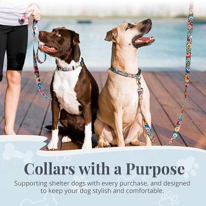 Lucky Love Dog - Adjustable Dog Collar with Easy Click Buckle for Large Ones, Durable, & Comfortable for Male & Female Dogs, Pet Collar for Puppies & Adult Dogs - Blackbird, Extra Large