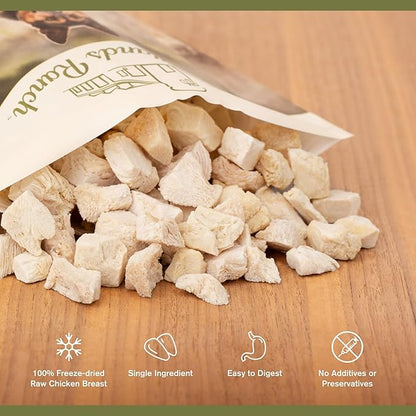 BADLANDS RANCH by Katherine Heigl – Superfood Bite Freeze-Dried Raw Chicken Breast Dog Treats – High Protein Single-Ingredient Snacks for Training, Rewards & Daily Wellness