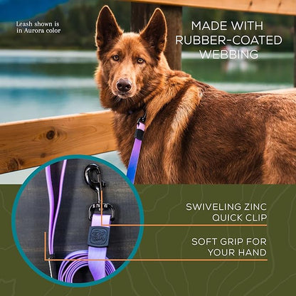 Wilderdog Waterproof Dog Leash - Repels Water & Dirt - Aurora