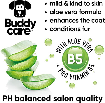shed Control Dog Shampoo by Buddycare | Dry Skin & Itchy Skin Relief for Smelly Dogs | Deep Cleansing for Dogs Puppy Sensitive Skin | Lemongrass Scented | with Aloe & Vitamin B5 (16.90oz)
