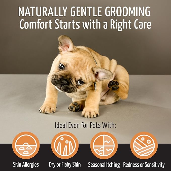 Tauro Pro Line 5in1 Dog Conditioner Detangler, Moisturizing Pet Wash for Dry Skin Daily Care, Gentle Cat & Puppy Conditioner (13.5 Fl Oz)