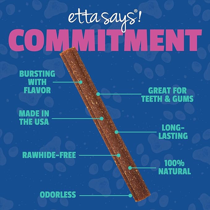 etta says! Flavor Fusion - All Natural Rawhide Free Chews for Dogs 2oz Chew- Turkey and Beets - Made in The USA (12 Count Pack of 1)