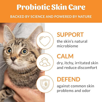Skout's Honor Probiotic Cat Shampoo & Conditioner with Avocado Oil & Omega-3s, 97% Natural, Paraben & Sulfate-Free, Cruelty-Free, 16oz, Honeysuckle, 2-Pack