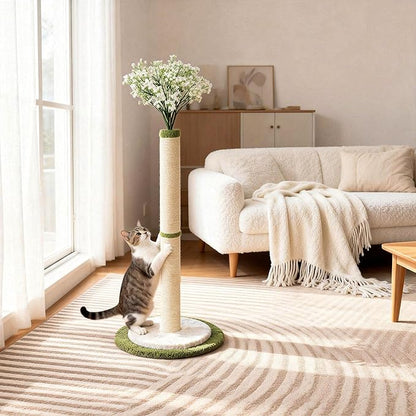 CWV 45" Tall Cat Scratching Post, Cute Starlight Bouquet Cat Scratcher for Indoor Adult Cats & Kittens, Cat Tree with Sturdy Base, Sisal Rope, Interactive Toys & Cat Gifts, Rascadores para Gatos