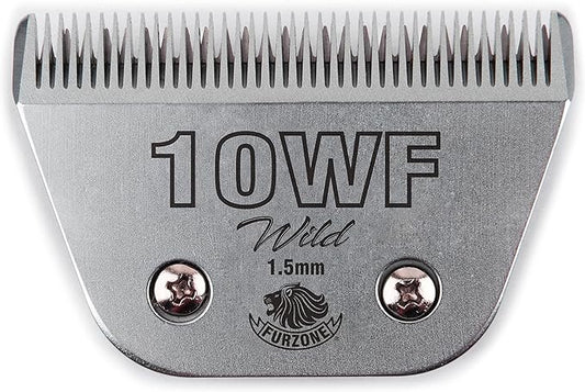 FURZONE Detachable Blade - Size 10WF Wide Blade 1/16", Made of Extra Durable Japanese Steel, Compatible with Most Andis, Oster, Wahl A5 Clippers