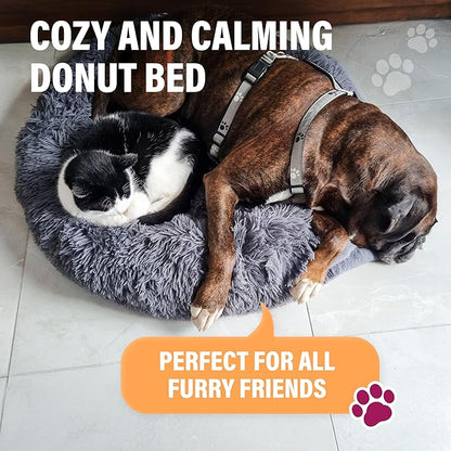 Active Pets Medium Dog Bed, Calming Orthopedic Pet Bedding for Anxiety Relief, Joint Support & Comfort, Washable Dog Furniture, Med 45lbs, Beige
