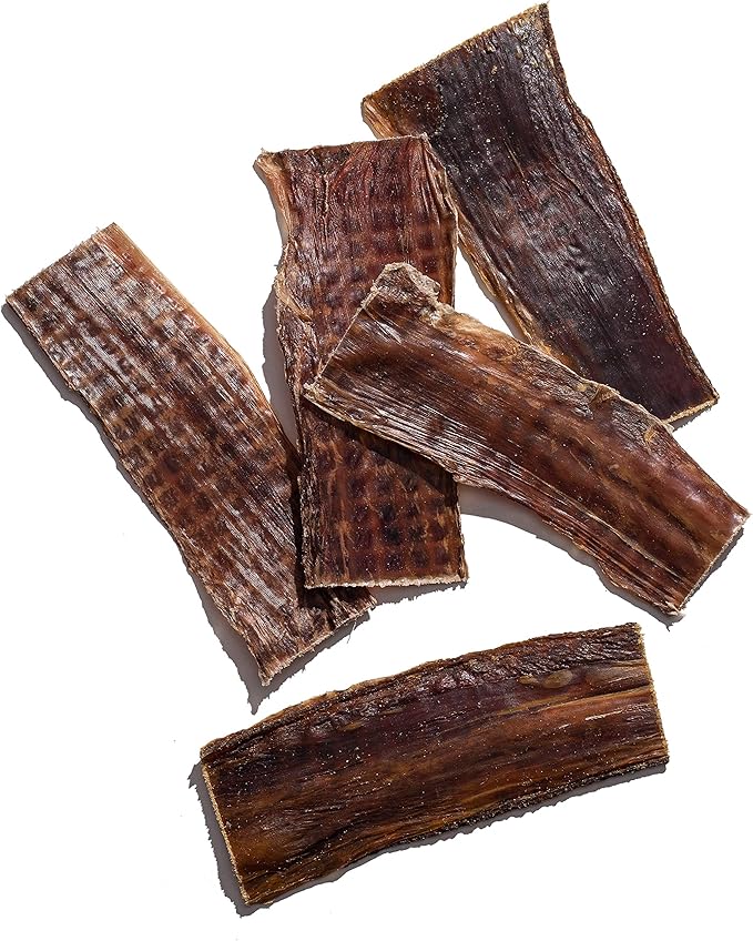 Jack&Pup Gullet Beef Jerky for Dogs (25 Pack) 6" Esophagus Dog Treats, Beef Gullet Sticks for Dogs, Long Lasting Dog Chew