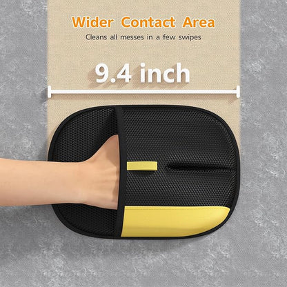 Pet Hair Remover - 2025 New Electrostatic Magic Brush Pet Hair Remover Glove, Reusable Cat & Dog Hair Remover Tool for Clothing, Couch, Furniture, Carpet, Car Seat, Cat Grooming Glove, 1 PCS