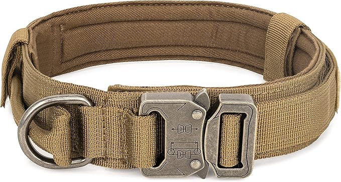 WOLF TACTICAL Dog Collar for Large Dogs Military Heavy Duty Dog Collars for Large Dogs Pitbull Collar German Shepherd Collar