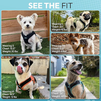 Gooby Escape Free Easy Fit X Step in Dog Harness - Miami Yellow, X-Small
