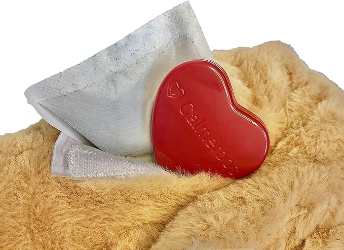 Calmeroos Puppy Heartbeat Toy Sleep Aid with 2 Long-Lasting Heat Packs Last 36 Hours Each Puppy Anxiety Relief Soother Dogs Cuddle Calming Behavioral Aid for Pets (Black and White)