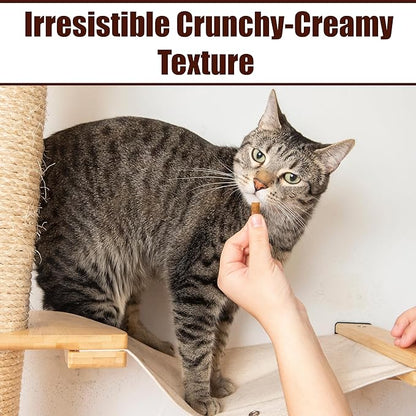 Fieldcrest Farms Nothin’ to Hide Collagen Cat Treats – Crunchy & Creamy Cat Snacks, High-Protein Healthy Treats for Skin, Coat & Joint Support, Chicken Flavor, 8 oz. Resealable Tub (Pack of 4)