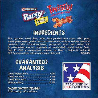 Purina Busy With Beggin' Dog Treats, Twist'd - 10 Count (Pack of 1)