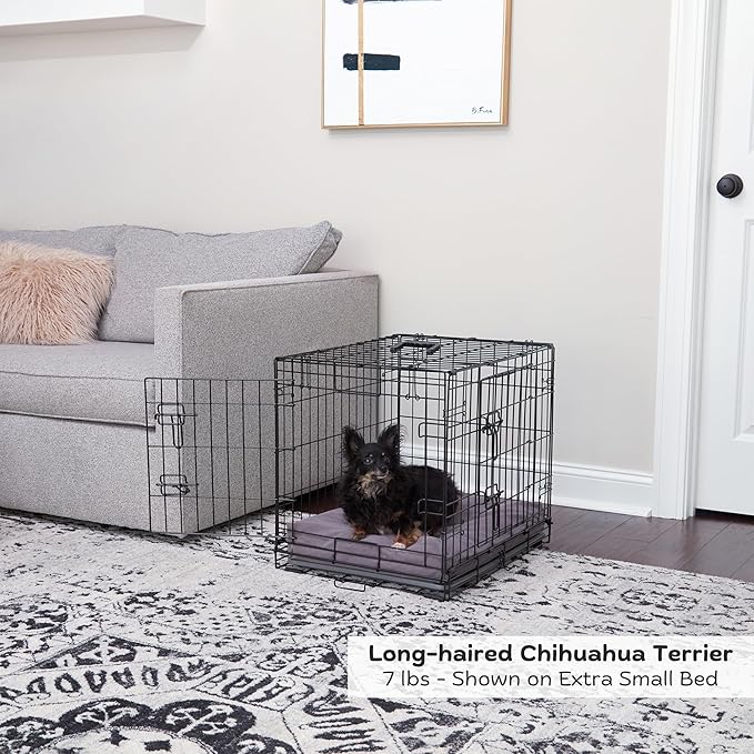 Happy Hounds Cooper Deluxe Reversible Crate Pad - Extra Small - Gray