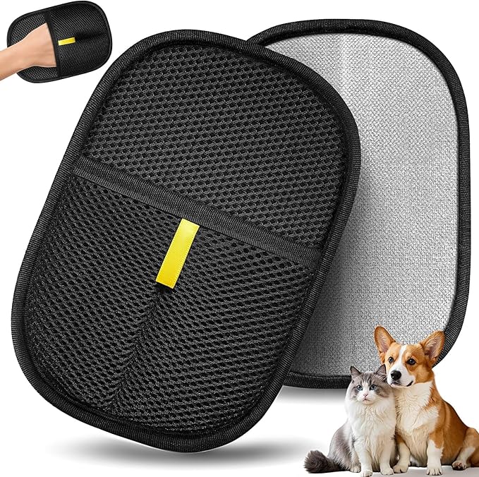 Electrostatic Pet Hair Remover Glove for Dogs &Cats, Reusable Cat Dog Magic Brush pet Hair, Suitable for Sofas, Clothing, Carpets, Curtains (1Pcs)