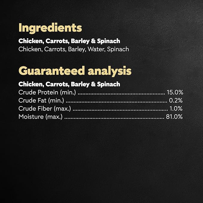 Cesar Simply Crafted Adult Wet Dog Food Toppers for Dry Food, Chicken, Carrots, Barley & Spinach, 1.3 oz Tubs, 10 Count