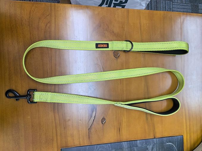 Dog Leash, Heavy Duty Dog Leash, Leashes for Large Breed Dogs, Double Handle Dog Leash, Reflective Training Lead, Perfect for Medium to Large Dogs(6FTlight Green)